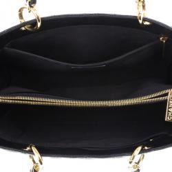 Pre Owned Chanel Black Caviar Grand Shopper Tote