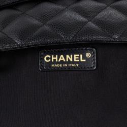 Pre Owned Chanel Black Caviar Grand Shopper Tote