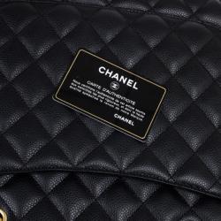 Pre Owned Chanel Black Caviar Grand Shopper Tote