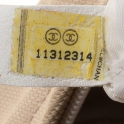 Pre Owned Chanel Gold Coated Canvas Wild Stitch Shoulder Bag