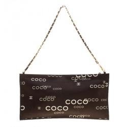 مملوكة مسبقًا حقيبة صغيرة شانيل سلسلة كوكو قماش سوداء