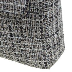 مملوكة مسبقًا Chanel Black Tweed Quilted East West Flap Bag