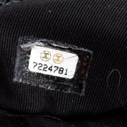 Pre Owned Chanel Black Quilted Caviar Leather CC Shoulder Bag