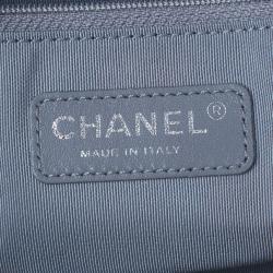 Pre Owned Chanel Black Caviar Jumbo Flap Bag