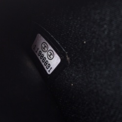 Chanel Black Quilted Patent Leather Embossed Lucky Symbols Zip Around Wallet