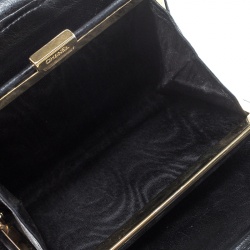 Chanel Black Caviar Leather CC Logo Compact Wallet
