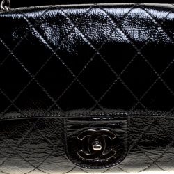 مملوكة مسبقًا Chanel Black Quilted Patent Leather Ritz Flap Bag