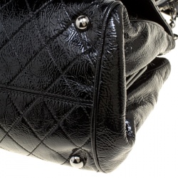 مملوكة مسبقًا Chanel Black Quilted Patent Leather Ritz Flap Bag