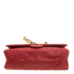 Pre Owned حقيبة شانيل قلاب 226 كلاسيك 2.55 ريإيشو جلد مبطنة حمراء