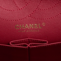 Pre Owned حقيبة شانيل قلاب 226 كلاسيك 2.55 ريإيشو جلد مبطنة حمراء
