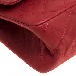 Pre Owned حقيبة شانيل قلاب 226 كلاسيك 2.55 ريإيشو جلد مبطنة حمراء