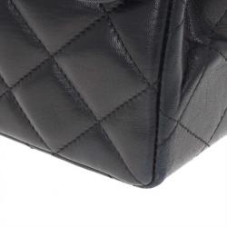 مملوكة مسبقًا Chanel Black Lambskin Vintage Medium Flap Bag