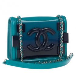 مملوكة مسبقًا Chanel Turquoise Boy Brick Flap Bag