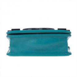 مملوكة مسبقًا Chanel Turquoise Boy Brick Flap Bag
