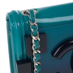 مملوكة مسبقًا Chanel Turquoise Boy Brick Flap Bag
