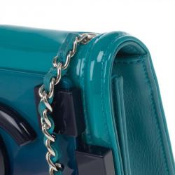 مملوكة مسبقًا Chanel Turquoise Boy Brick Flap Bag