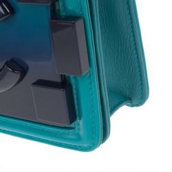 مملوكة مسبقًا Chanel Turquoise Boy Brick Flap Bag