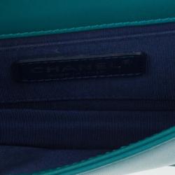 مملوكة مسبقًا Chanel Turquoise Boy Brick Flap Bag