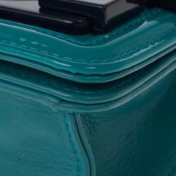 مملوكة مسبقًا Chanel Turquoise Boy Brick Flap Bag