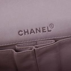 مملوكة مسبقًا حقيبة شانيل شوكليت بار أيست-ويست باغيت جلد خروف وردي