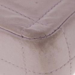 مملوكة مسبقًا حقيبة شانيل شوكليت بار أيست-ويست باغيت جلد خروف وردي