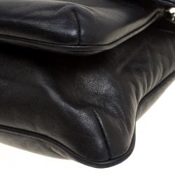 Pre Owned Chanel Black Leather Giant Reissue Flap Shoulder Bag