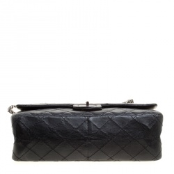 Pre Owned Chanel Black Quilted Leather Reissue 2.55 Classic 226 Flap Bag