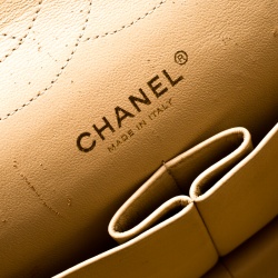 Pre Owned حقيبة شانيل قلاب مزدوج كلاسيك جامبو جلد مبطنة زرقاء