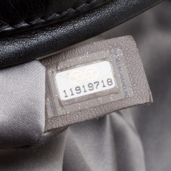 Pre Owned Chanel Black Leather CC Chain Around Bowling Bag