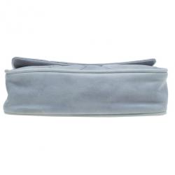 Pre Owned حقيبة شانيل دياغونال CC جلد خروف رمادي بسلسلة وقلاب