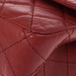 Pre Owned Chanel Red Leather 2.26 Reissue Flap Bag