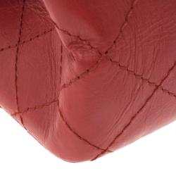 Pre Owned Chanel Red Leather 2.26 Reissue Flap Bag