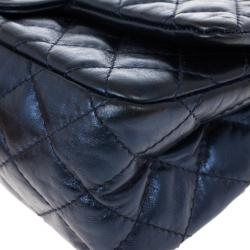 Pre Owned Chanel Metallic Blue 2.55 Reissue Bag