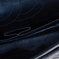Pre Owned Chanel Metallic Blue 2.55 Reissue Bag