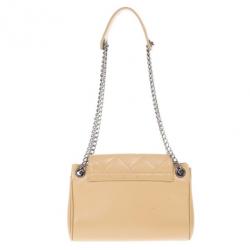 مملوكة مسبقًا Chanel Beige Lambskin Mini Accordion Flap Bag