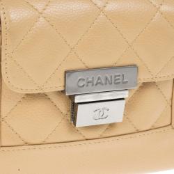 مملوكة مسبقًا Chanel Beige Lambskin Mini Accordion Flap Bag