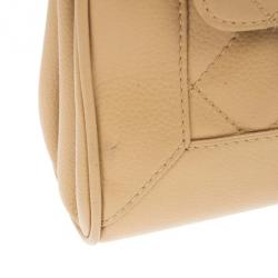 مملوكة مسبقًا Chanel Beige Lambskin Mini Accordion Flap Bag