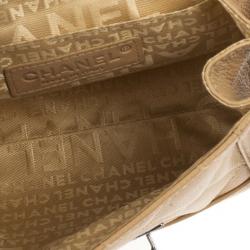 مملوكة مسبقًا Chanel Beige Lambskin Mini Accordion Flap Bag