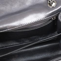 Pre Owned Chanel Metallic Grey 2.55 Reissue 226 Flap Bag