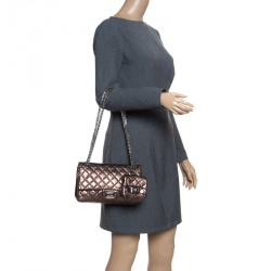 Chanel Bronze Quilted Leather Reissue 2.55 Classic 225 Flap Bag with Coin Purse Accessories