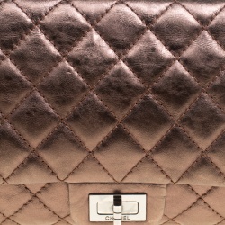 Chanel Bronze Quilted Leather Reissue 2.55 Classic 225 Flap Bag with Coin Purse Accessories