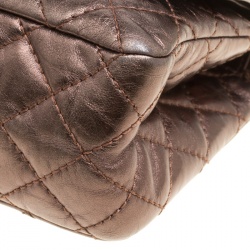 Chanel Bronze Quilted Leather Reissue 2.55 Classic 225 Flap Bag with Coin Purse Accessories