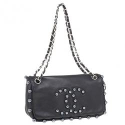 مملوكة مسبقًا Chanel Black Pearl Studded Shoulder Bag
