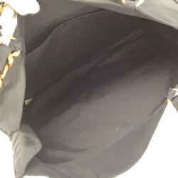 Pre Owned Chanel Black and White Canvas Shopper Tote