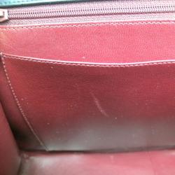 Pre Owned Chanel Black Calf Leather Jumbo Shoulder Flap Bag