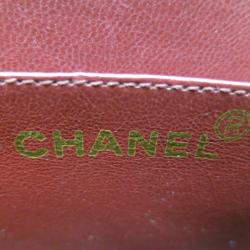 Pre Owned Chanel Black Calf Leather Jumbo Shoulder Flap Bag