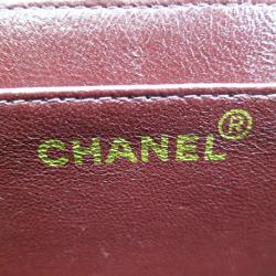 Pre Owned Chanel Black Calf Leather Jumbo Shoulder Flap Bag