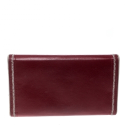 Chanel Red Leather Reissue Continental Wallet
