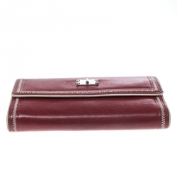 Chanel Red Leather Reissue Continental Wallet