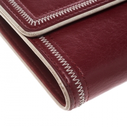 Chanel Red Leather Reissue Continental Wallet